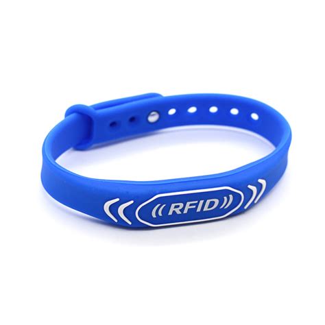 rfid tag silicone wristband adjustable|SM.